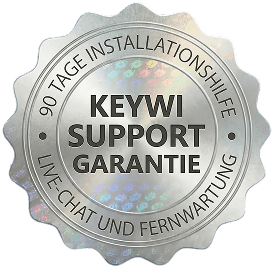 Keywi Support Garantie — 90 dagen installatiehulp, live chat en hulp op afstand